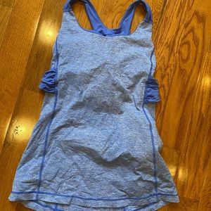 Lululemon shirt with built in support bra. Size 6/8.